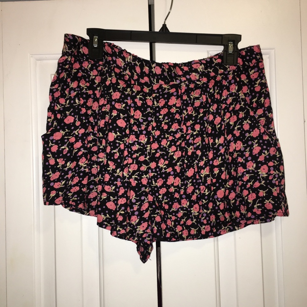 Fire Los Angeles floral print floppy shorts